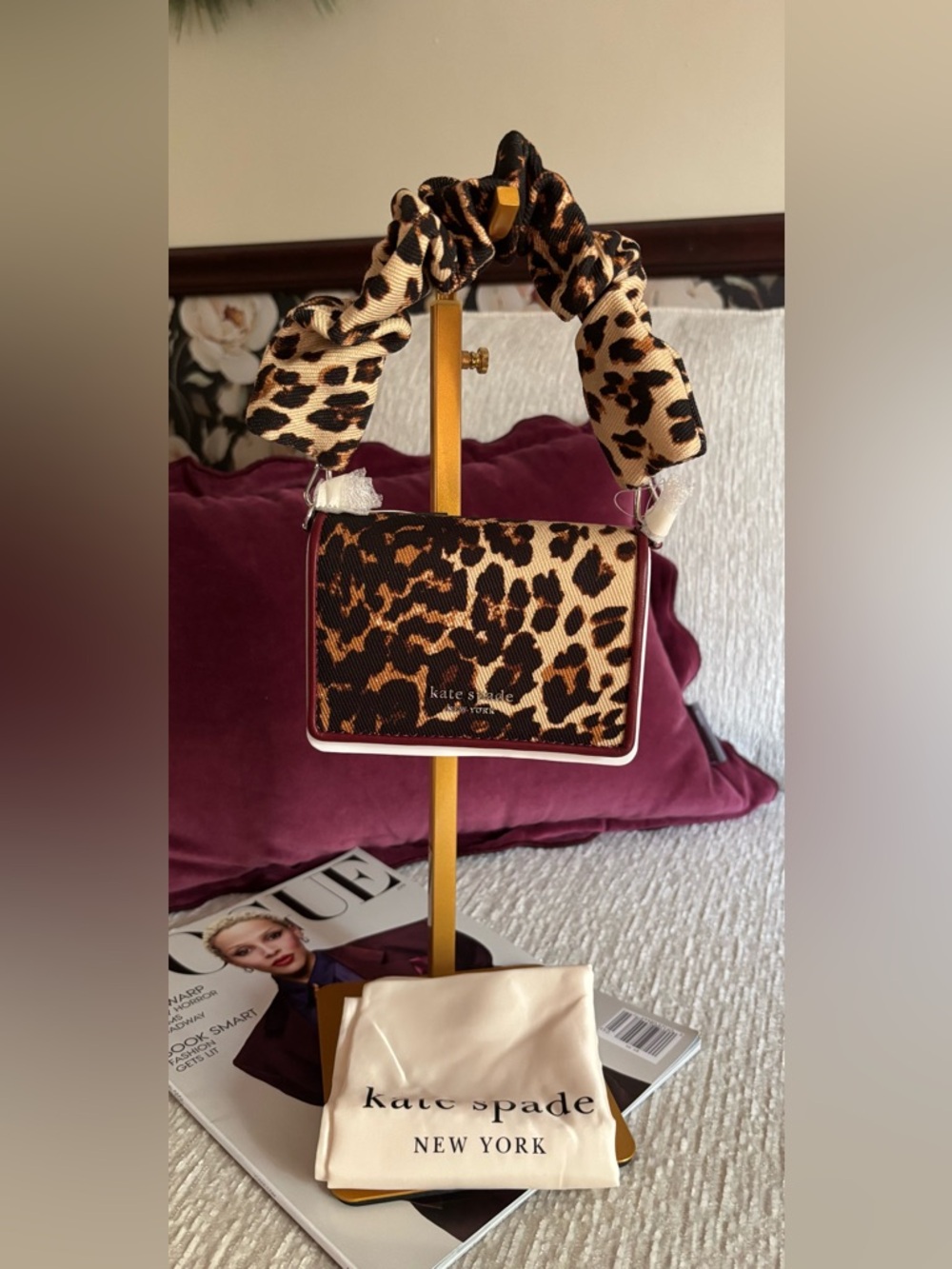 SOLD-Kate Spade Natasha Downtown Leopard Top Handle Bag NWT - Picture 2 of 9